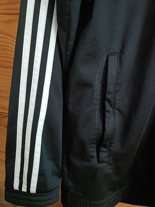 Sudadera Adidas Color Negro, Gris y Blanco Talla M