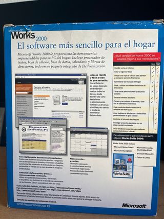 Microsoft Works 2000 en CAJA