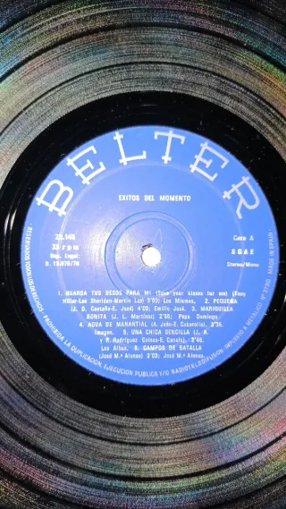 Vinilo Éxitos del Momento