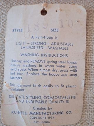 Enagua Cancán Aros Estilo Años 50