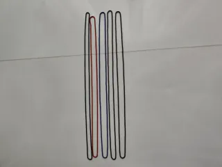 Set 5 collane lunghe metallizzate