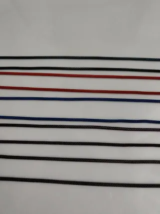 Set 5 collane lunghe metallizzate