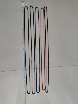 Set 5 collane lunghe metallizzate