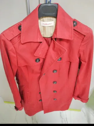 Cappotto Trench CAMATEU Rosso Taglia S