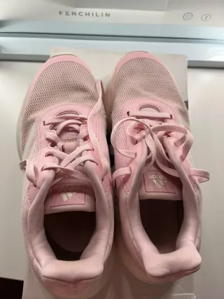 Zapatillas Adidas Niña Rosa y Blancas