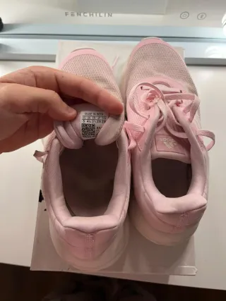 Zapatillas Adidas Niña Rosa y Blancas