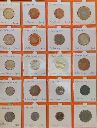 Colección internacional de monedas – +450 monedas