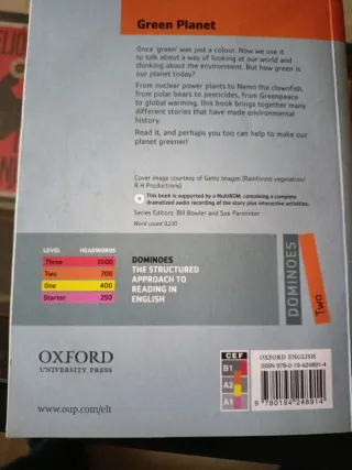 Libro y CDs Inglés Green Planet