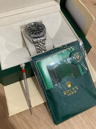 Reloj Rolex Oyster Perpetual Date Just Negro