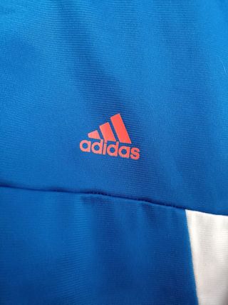 Sudadera Adidas Color Azul, Blanco y Rojo Talla S