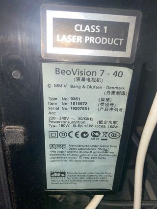 TV Bang & Olufsen con Mando