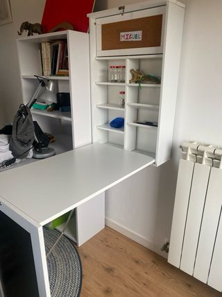 Escritorio Plegable Pared PremiumXL Blanco