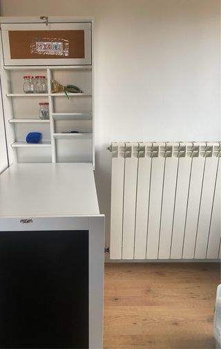 Escritorio Plegable Pared PremiumXL Blanco