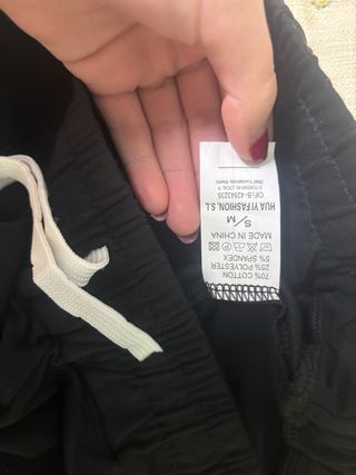 Pantalón corto de chándal negro