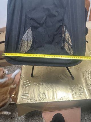 Silla Plegable Camping Ultraligera Negra