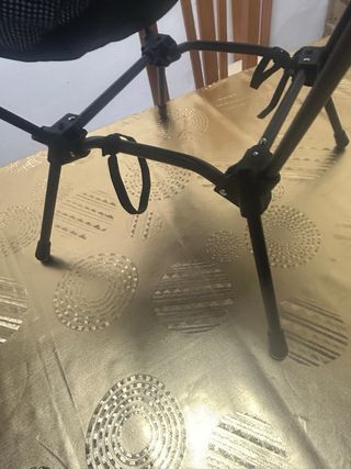 Silla Plegable Camping Ultraligera Negra