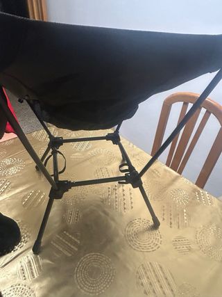 Silla Plegable Camping Ultraligera Negra