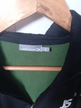 Sudadera John Smith Negra y Verde Hombre