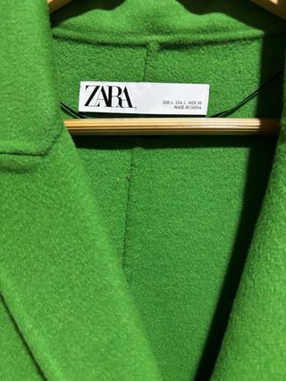 Abrigo Lana Zara Verde
