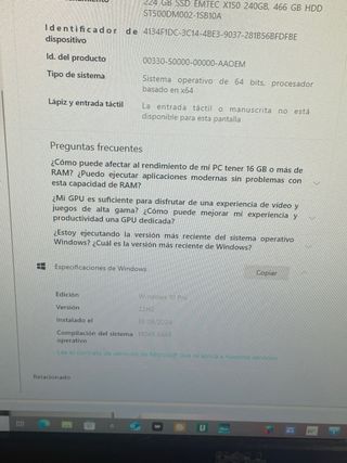 Ordenador HP 32GB RAM + 500/750GB SSD/HDD