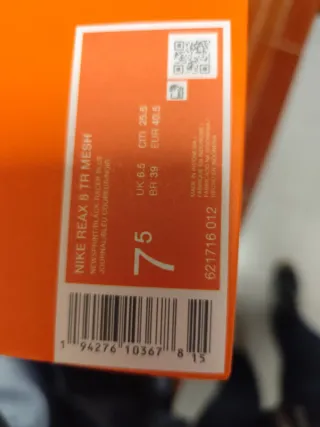 Zapatillas Nike Reax 8 TR Talla 40.5