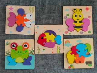 Juguetes de madera: puzzles y apilables