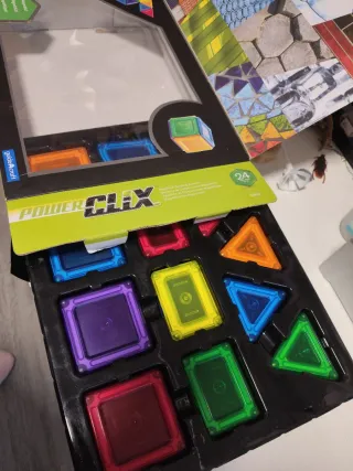 PowerClix Solids 24 Piezas Construcción Magnética