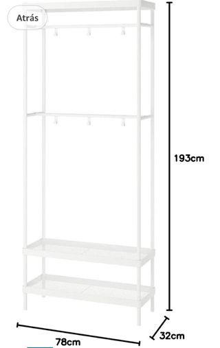 Perchero Zapatero Ikea Blanco