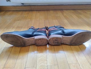 Botines Clarks UK 6D/EU39-40 Negro y Marrón