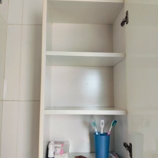 Mueble baño vintage madera blanco