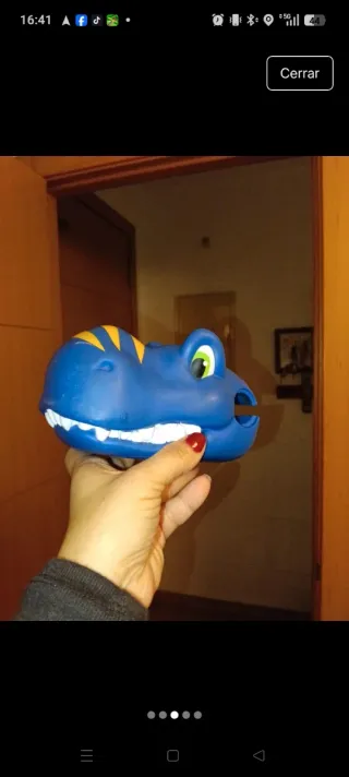 Cabeza dinosaurio para patinete