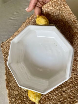 Ciotola vintage ceramica con limoni