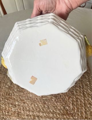 Ciotola vintage ceramica con limoni