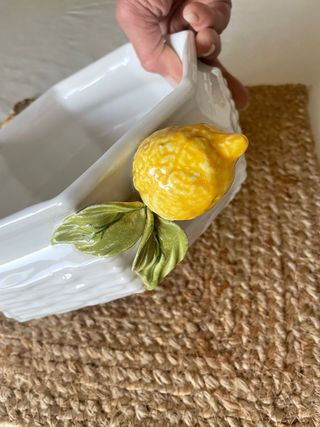 Ciotola vintage ceramica con limoni