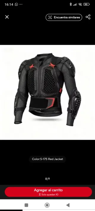 Protector Corporal Moto Talla Real L