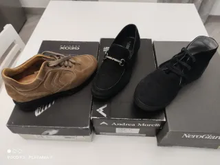 Scarpe uomo Geox marroni e nere
