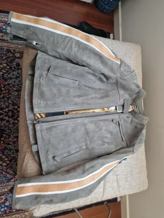 Chaqueta BMW Ante verde clarito