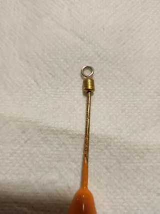 10 plomos pesca surfcasting naranja