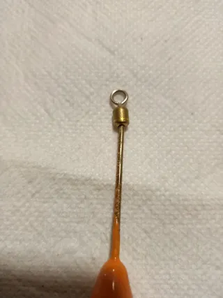 10 plomos pesca surfcasting naranja