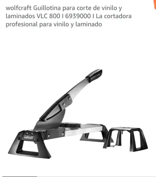 Guillotina de vinilo laminado Wolfcraft VLC 800