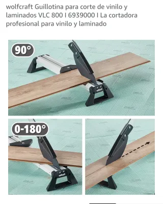 Guillotina de vinilo laminado Wolfcraft VLC 800
