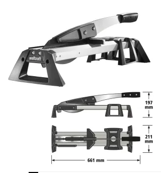 Guillotina de vinilo laminado Wolfcraft VLC 800