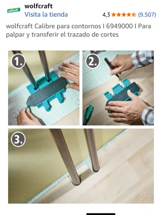 Guillotina de vinilo laminado Wolfcraft VLC 800