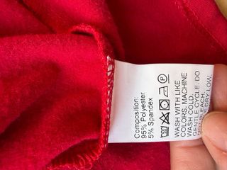 Vestido rojo de manga larga