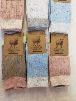 6 Pares Calcetines Lana Mujer Talla 35-40