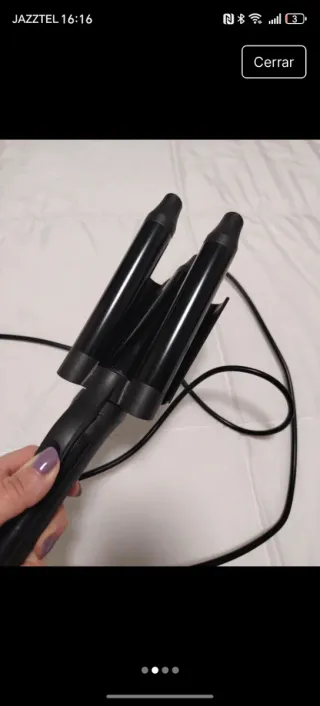 Rizador de pelo tenazas