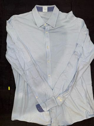 Camisa tela jersey Brooks Brothers Azul XXL.