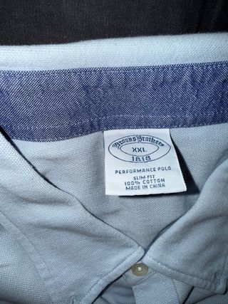 Camisa tela jersey Brooks Brothers Azul XXL.
