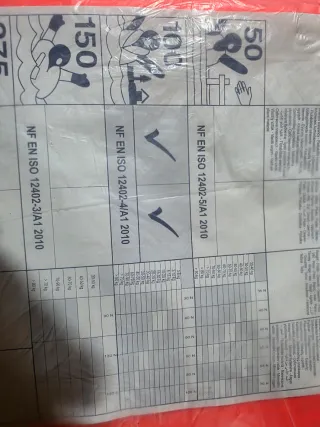 Chalecos salvavidas naranja