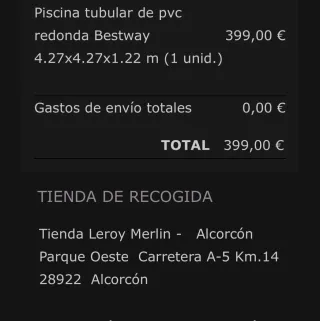 Piscina Desmontable Circular Marrón y Azul